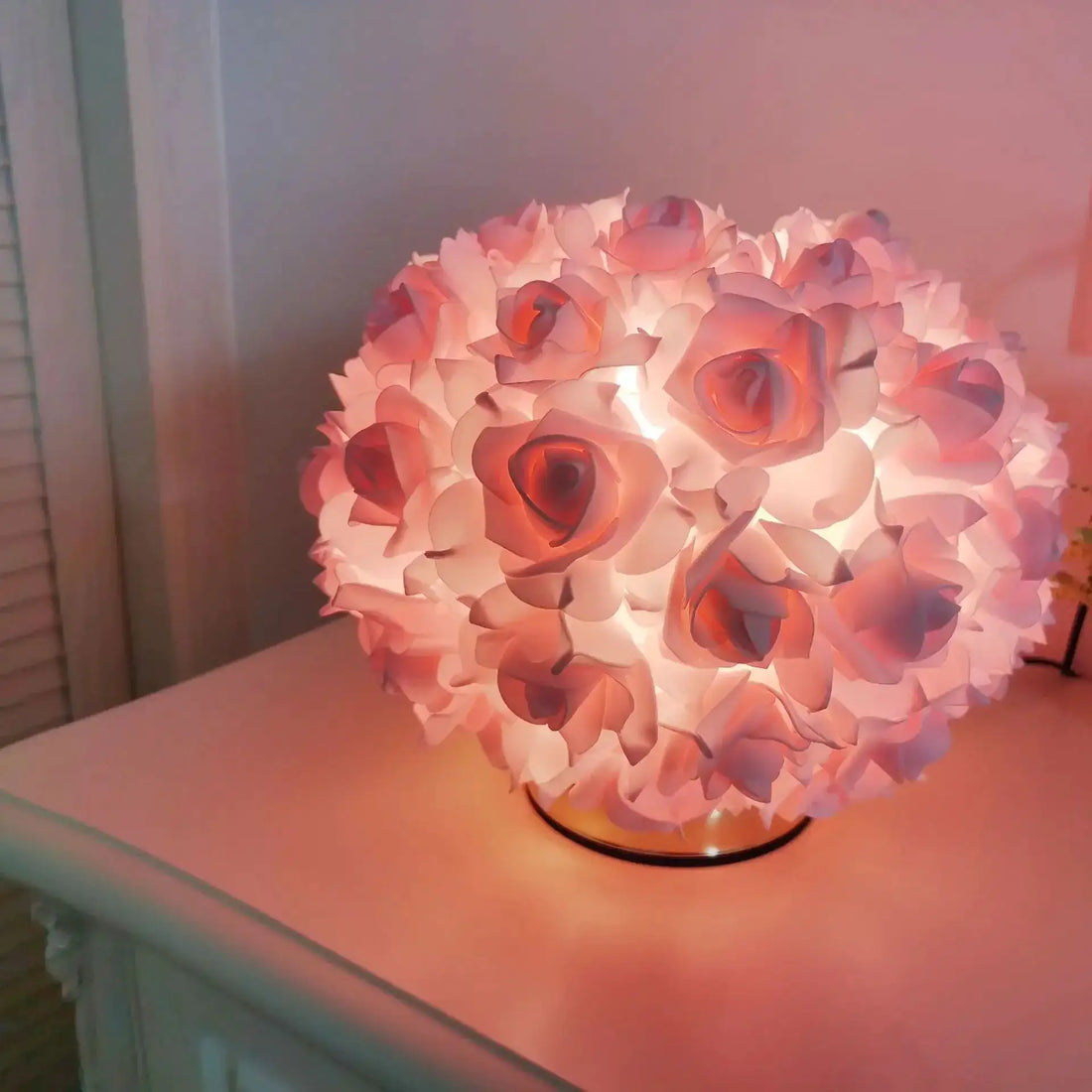 LED Table Lamp Rose Flower Bonsai Tree Night Lights Garland